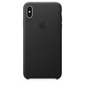 Кожаный чехол Apple Leather Case для iPhone XS Max, цвет (Black) черный
