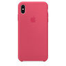 Силиконовый чехол Apple Silicone Case для iPhone XS Max, цвет (Hibiscus) красный каркаде