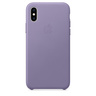 Кожаный чехол Apple Leather Case для iPhone XS, цвет (Lilac) лиловый