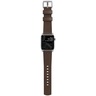 Ремешок Nomad Modern Strap для Apple Watch 40mm/38mm. Материал кожа натуральная. Цвет ремешок темно-коричневый, застежка серебристый.
