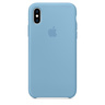 Силиконовый чехол Apple Silicone Case для iPhone XS, цвет (Cornflower) синие сумерки