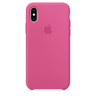 Силиконовый чехол Apple Silicone Case для iPhone XS, цвет (Dragon Fruit) тёмная фуксия