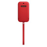 Кожаный чехол MagSafe для iPhone 12/12 Pro красного цвета 