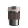 Термостакан-непроливайка KissKissFish Rainbow Vacuum Coffee Tumbler Mini  (коричневый, серый)