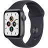 Часы Apple Watch SE GPS, 40mm Space Grey Aluminium Case with Midnight Sport Band, Корпус из алюминия цвета «серый космос», спортивный ремешок цвета «темная ночь» 40 мм 