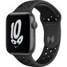 Часы Apple Watch Nike SE GPS, 44mm Space Grey Aluminium Case with Anthracite/Black Nike Sport Band,Корпус из алюминия цвета «серый космос», спортивный ремешок Nike цвета антрацитовый/черный 44 мм 