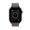 Ремешок SwitchEasy Hybrid для Apple Watch 7 45mm&1~6, SE 38/40mm. Материал: силикон/натуральная кожа. Цвет: серый