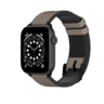 Ремешок SwitchEasy Hybrid для Apple Watch 7 45mm&1~6,SE 42/44mm. Материал: силикон/натуральная кожа. Цвет: серый