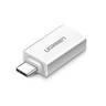 Адаптер UGREEN US173 (30155) USB-C to USB 3.0 A Female Adapter. Цвет: белый