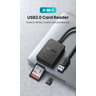 Кардридер UGREEN CR127 (20250) USB 3.0 Card Reader TF+SD. Цвет: черный