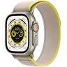 Часы Apple Watch 8 Ultra GPS+Cellular, 49mm Titanium Case with Yellow/Biege Trial Loop,Титановый корпус, спортивный ремешок желто-бежевого цвета 49 мм S/M