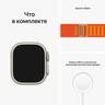 Часы Apple Watch 8 Ultra GPS+Cellular, 49mm Titanium Case with Orange Alpine Loop Small,Титановый корпус, спортивный ремешок цвета апельсиновые Альпы 49 мм Small