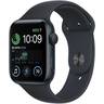 Часы Apple Watch SE GPS Midnight Aluminum Case with Midnight Sport Band 44mm,Корпус из алюминия цвета «полночно-черный», спортивный ремешок черного  цвета 44мм S/M