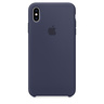 Силиконовый чехол Apple Silicone Case для iPhone XS Max, цвет (Midnight Blue) тёмно-синий