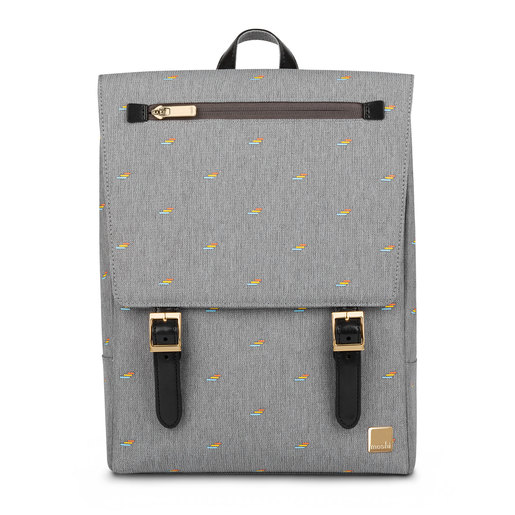 Рюкзак Moshi Helios Mini для ноутбуков до 13" дюймов. Материал веган кожа. Цвет серый.