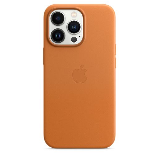Apple IPhone 13 Pro Leather Case with MagSafe Golden Brown Кожаный чехол MagSafe для iPhone 13 Pro цвета «золотистая охра»