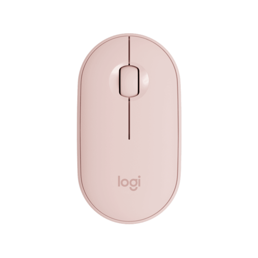 LOGITECH Мышь беспроводная M350 Pebble - розовый
