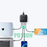 Сетевое зарядное устройство UGREEN CD226 (70870) Nexode USB-A+3*USB-C 100W Desktop Fast Charger EU. Цвет: черный