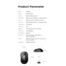 Беспроводная компьютерная мышь UGREEN MU003 (90371) Portable Wireless Mouse. Цвет: черный